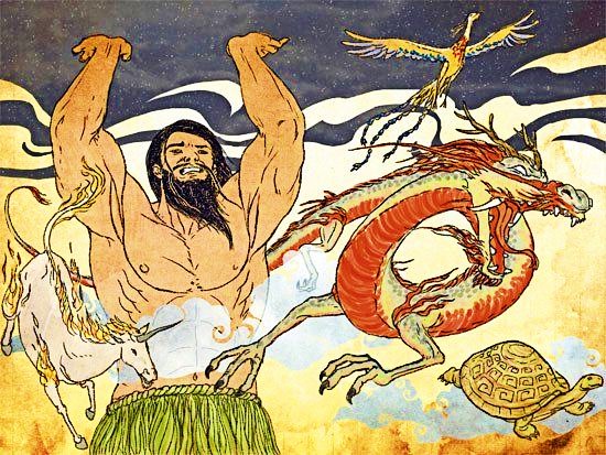 Pangu, Creation God in Chinese Mythology | by Michael Roy | Minute  Mythology | Medium